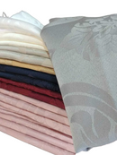 Toalha De Mesa Luxo 6 Lugares Jacquard Original Tecido Grosso