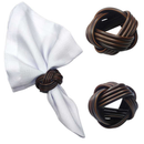 Kit 6 Argolas Entrelaçadas Porta Guardanapo para Mesa Posta (cores diferentes disponíveis)