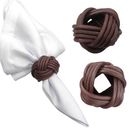 Kit 6 Argolas Entrelaçadas Porta Guardanapo para Mesa Posta (cores diferentes disponíveis)