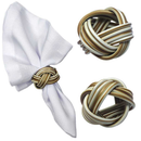 Kit 6 Argolas Entrelaçadas Porta Guardanapo para Mesa Posta (cores diferentes disponíveis)