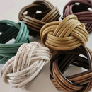 Anel argola porta guardanapo entrelaçado para mesa posta