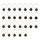 Jogo 26 Peças Marcador de Taças Luxo Dourado Gold