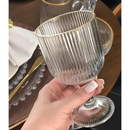 Jogo de Taças de Vidro Com Borda Dourada 6 Peças 270ml