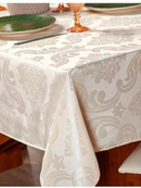Toalha De Mesa Luxo 6 Lugares Jacquard Original Tecido Grosso