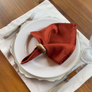 Kit 6 Guardanapos em Tecido Algodão 45 x 45 bainha Premium