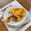 Kit 6 Guardanapos em Tecido Algodão 45 x 45 bainha Premium