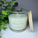 Vela aromática artesanal PREMIUM 150/100G - Vários Aromas - Com especiarias e tampa de madeira