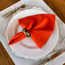 Kit 6 Guardanapos em Tecido Algodão 45 x 45 bainha Premium