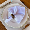 Kit 6 Guardanapos em Tecido Algodão 45 x 45 bainha Premium