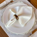 Kit 6 Guardanapos em Tecido Algodão 45 x 45 bainha Premium