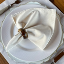 Kit 6 Guardanapos em Tecido Algodão 45 x 45 bainha Premium