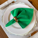 Kit 6 Guardanapos em Tecido Algodão 45 x 45 bainha Premium