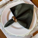 Kit 6 Guardanapos em Tecido Algodão 45 x 45 bainha Premium