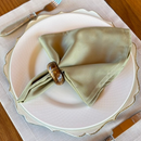 Kit 6 Guardanapos em Tecido Algodão 45 x 45 bainha Premium