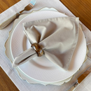 Kit 6 Guardanapos em Tecido Algodão 45 x 45 bainha Premium