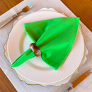 Kit 6 Guardanapos em Tecido Algodão 45 x 45 bainha Premium