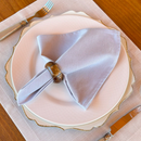 Kit 6 Guardanapos em Tecido Algodão 45 x 45 bainha Premium