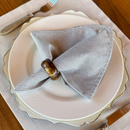 Kit 6 Guardanapos em Tecido Algodão 45 x 45 bainha Premium