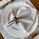 Kit 6 Guardanapos em Tecido Algodão 45 x 45 bainha Premium