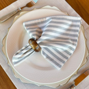 Kit 6 Guardanapos em Tecido Algodão 45 x 45 bainha Premium