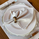 Kit 6 Guardanapos em Tecido Algodão 45 x 45 bainha Premium