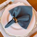 Kit 6 Guardanapos em Tecido Algodão 45 x 45 bainha Premium