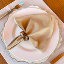 Kit 6 Guardanapos em Tecido Algodão 45 x 45 bainha Premium