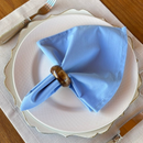 Kit 6 Guardanapos em Tecido Algodão 45 x 45 bainha Premium