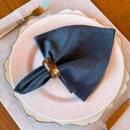 Kit 6 Guardanapos em Tecido Algodão 45 x 45 bainha Premium