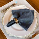 Kit 6 Guardanapos em Tecido Algodão 45 x 45 bainha Premium