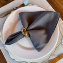 Kit 6 Guardanapos em Tecido Algodão 45 x 45 bainha Premium