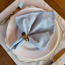 Kit 6 Guardanapos em Tecido Algodão 45 x 45 bainha Premium