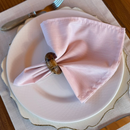 Kit 6 Guardanapos em Tecido Algodão 45 x 45 bainha Premium