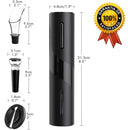 Kit Para Vinhos 3 em 1 - Abridor Elétrico, Aerador e Tampa a Vácuo