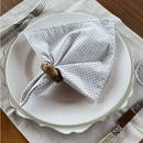 Kit 6 Guardanapos em Tecido Algodão 45 x 45 bainha Premium