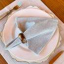 Kit 6 Guardanapos em Tecido Algodão 45 x 45 bainha Premium