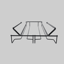 Suporte Móvel para 6 Taças Organizador Armário Aramado Cozinha Cristaleira