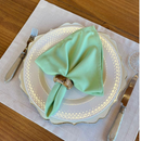 Kit 6 Guardanapos em Tecido Algodão 45 x 45 bainha Premium