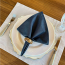 Kit 6 Guardanapos em Tecido Algodão 45 x 45 bainha Premium