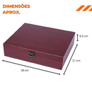 Abridor Vinho Saca Rolhas Sommelier 9 Pçs Maleta