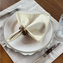 Kit 6 Guardanapos em Tecido Algodão 45 x 45 bainha Premium