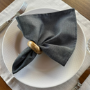 Kit 6 Guardanapos em Tecido Algodão 45 x 45 bainha Premium