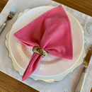 Kit 6 Guardanapos em Tecido Algodão 45 x 45 bainha Premium