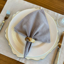 Kit 6 Guardanapos em Tecido Algodão 45 x 45 bainha Premium