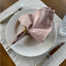 Kit 6 Guardanapos em Tecido Algodão 45 x 45 bainha Premium