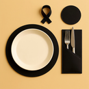 Jogo Americano Sousplat em Couro + Porta Copo + Porta Talher e Guardanapo Casa Decoração Restaurante