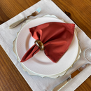 Kit 6 Guardanapos em Tecido Algodão 45 x 45 bainha Premium