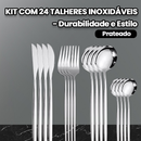 Conjunto de Talher Premium 24 Peças Dourado