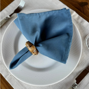 Kit 6 Guardanapos em Tecido Algodão 45 x 45 bainha Premium