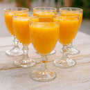 Jogo Kit 6 Taça Diamante Copo Vidro Transparente 340ml